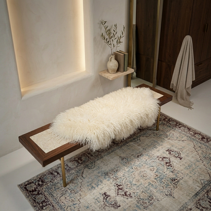 Genuine Mongolian Lamb Fur Pelt | Luxury Curly Sheepskin