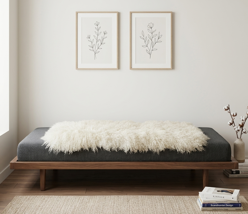 Premium Mongolian Lamb Fur Pelt 2' x 4' Natural Curly Sheepskin Rug – Multiple Colors