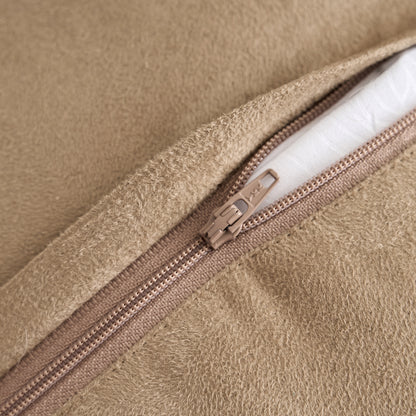 Tibetan/Mongolian Lamb Fur Pillow Cover Dark Beige