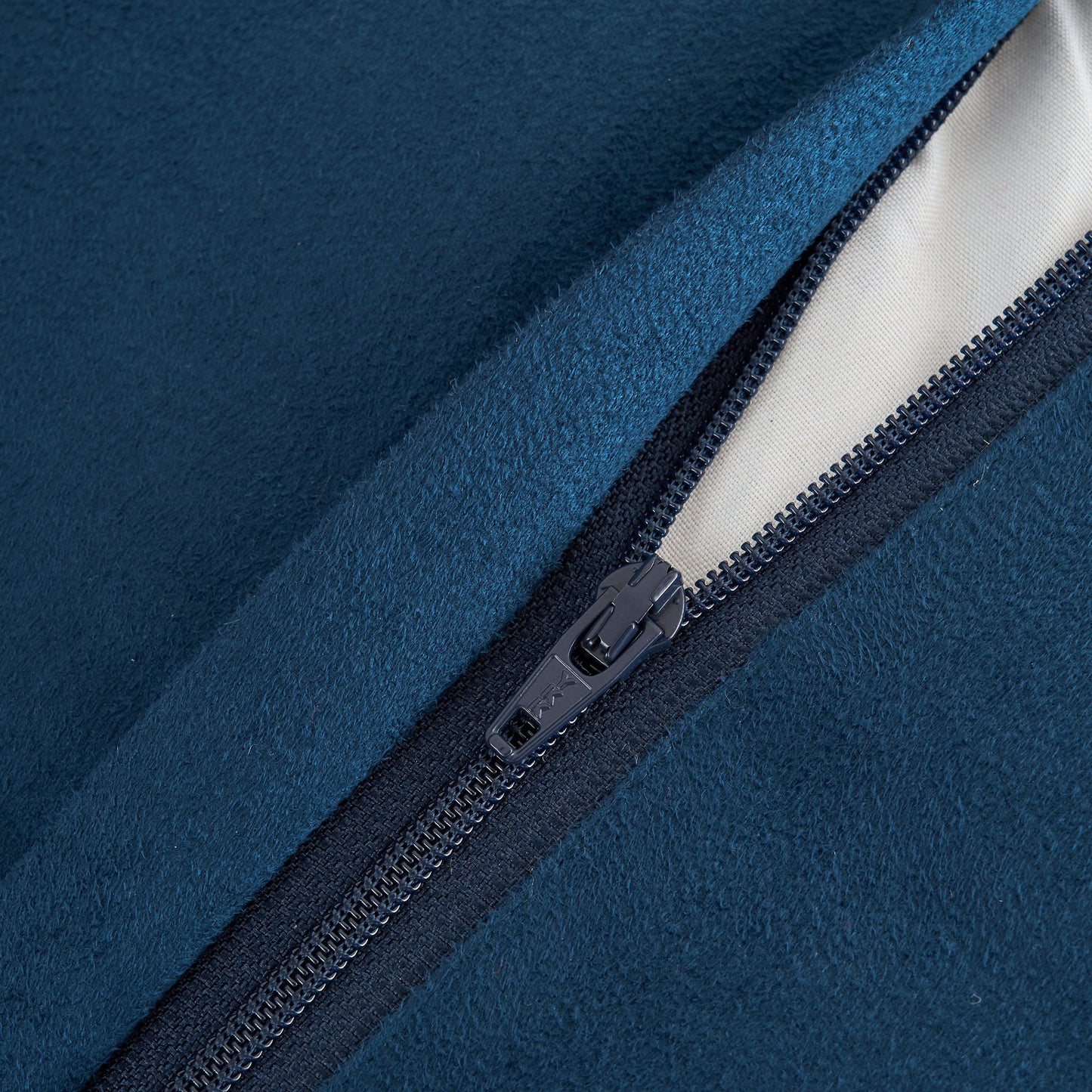 Tibetan/Mongolian Lamb Fur Pillow Cover Ink Blue