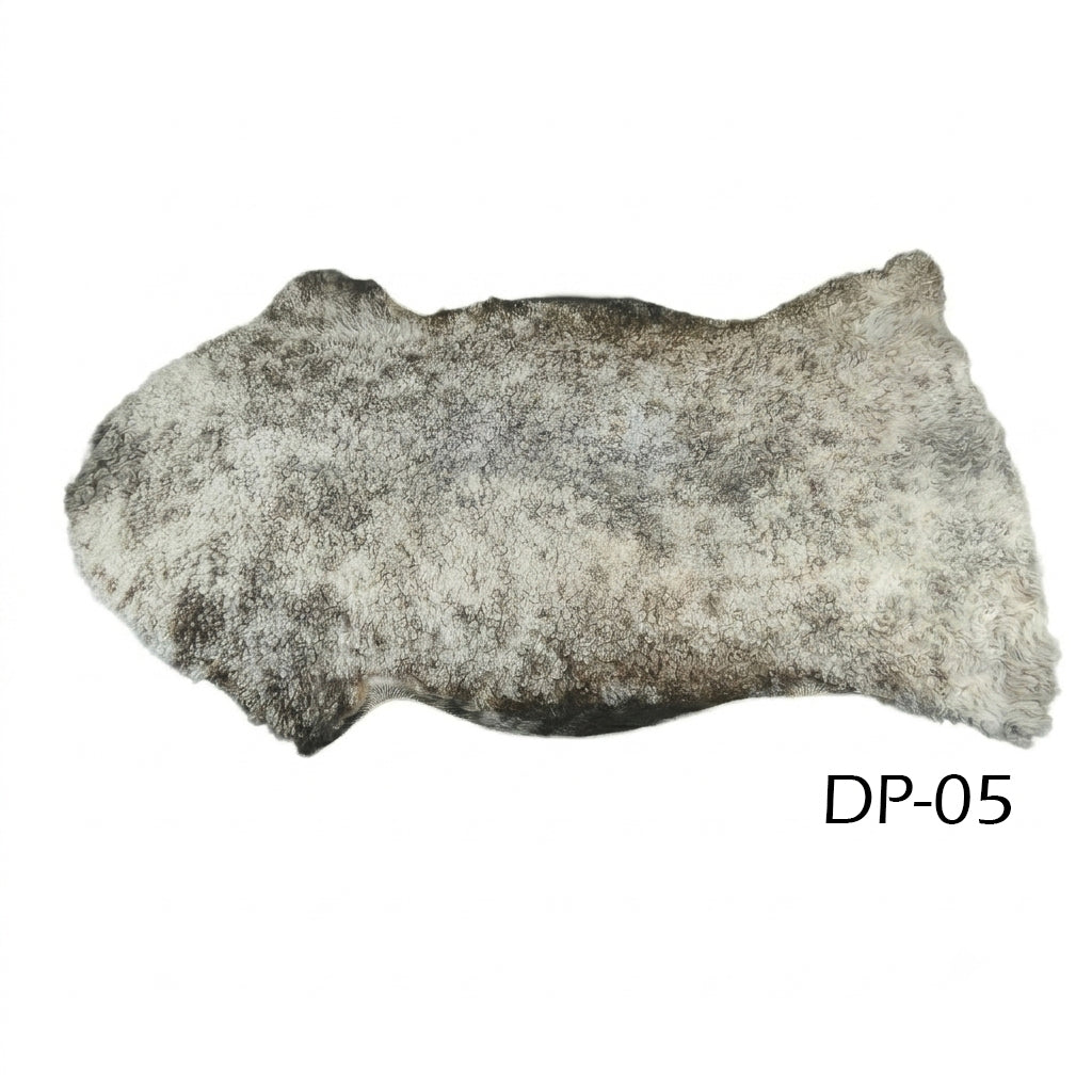 Genuine Spotted Sheepskin Rug – Natural Short Wool Sheepskin Pelt