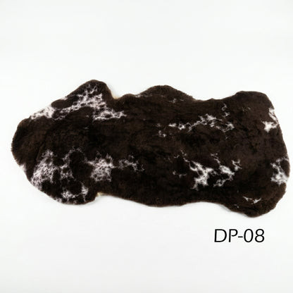 Genuine Spotted Sheepskin Rug – Natural Short Wool Sheepskin Pelt