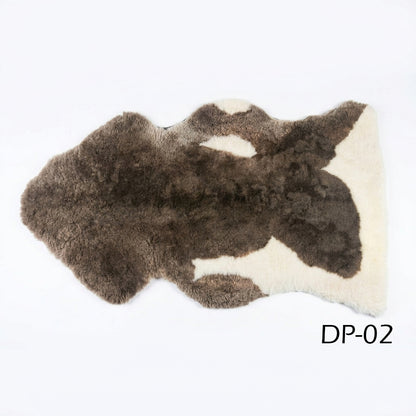 Genuine Spotted Sheepskin Rug – Natural Short Wool Sheepskin Pelt