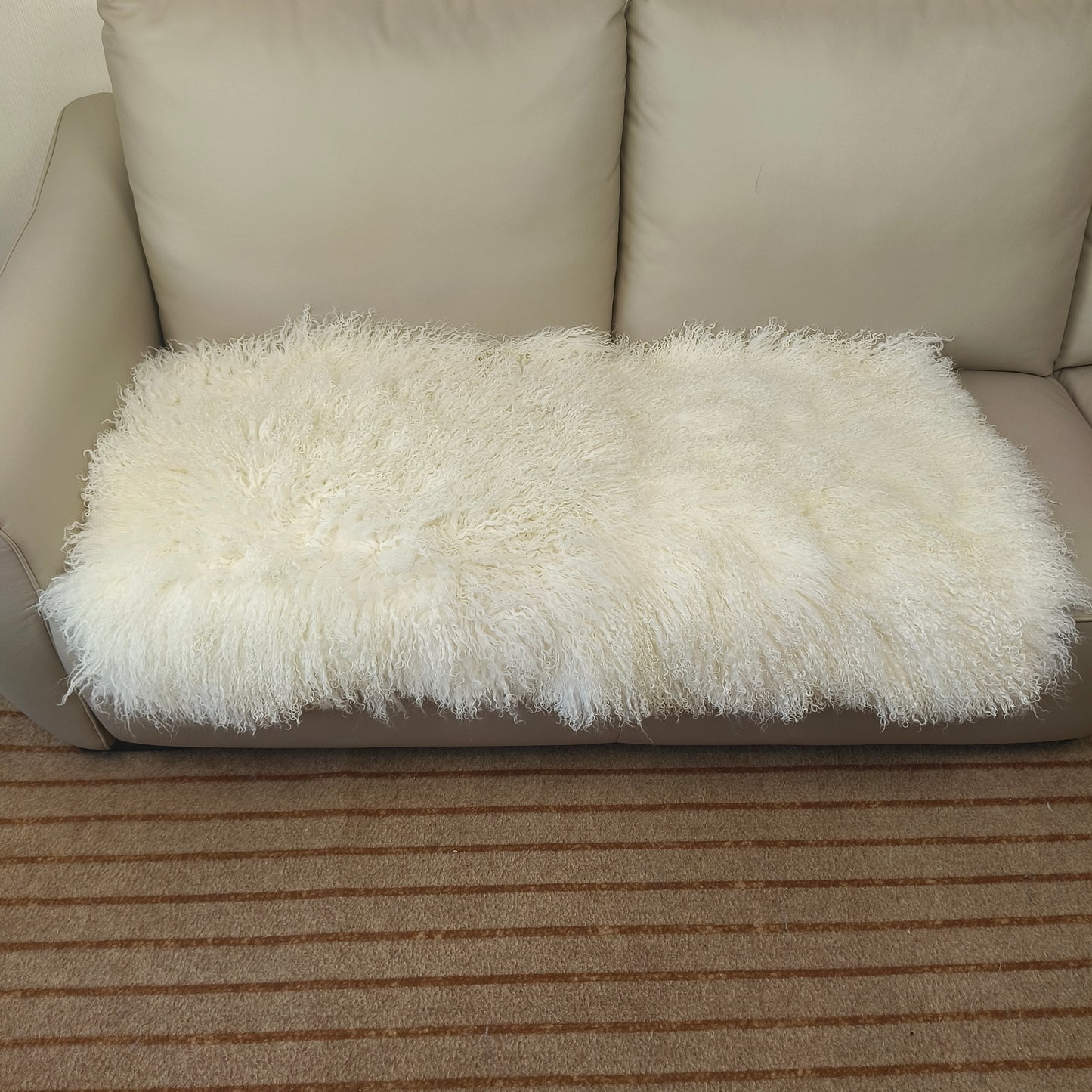 Mongolian and Tibetan Lamb Fur Plate 2 x 4 Natural Curly Sheepskin Multiple Colors