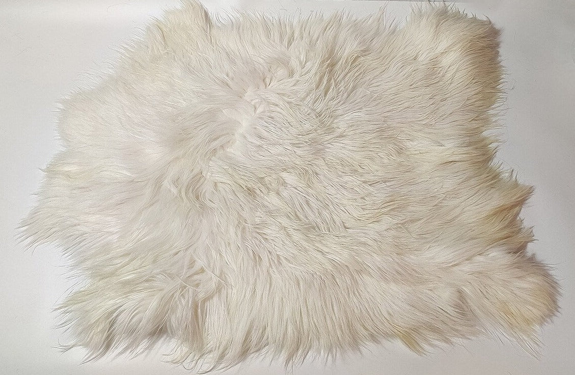 Véritable tapis en fourrure de chèvre authentique - Plusieurs couleurs