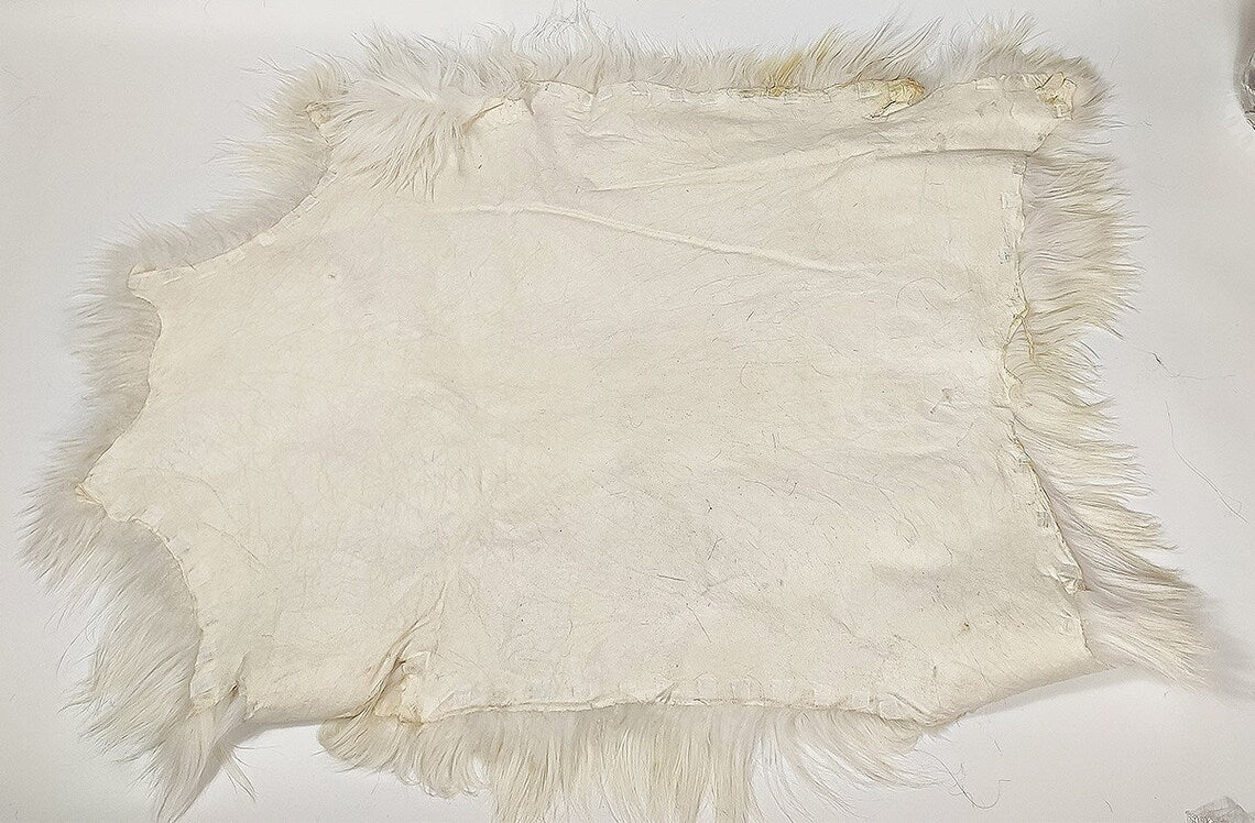 Véritable tapis en fourrure de chèvre authentique - Plusieurs couleurs