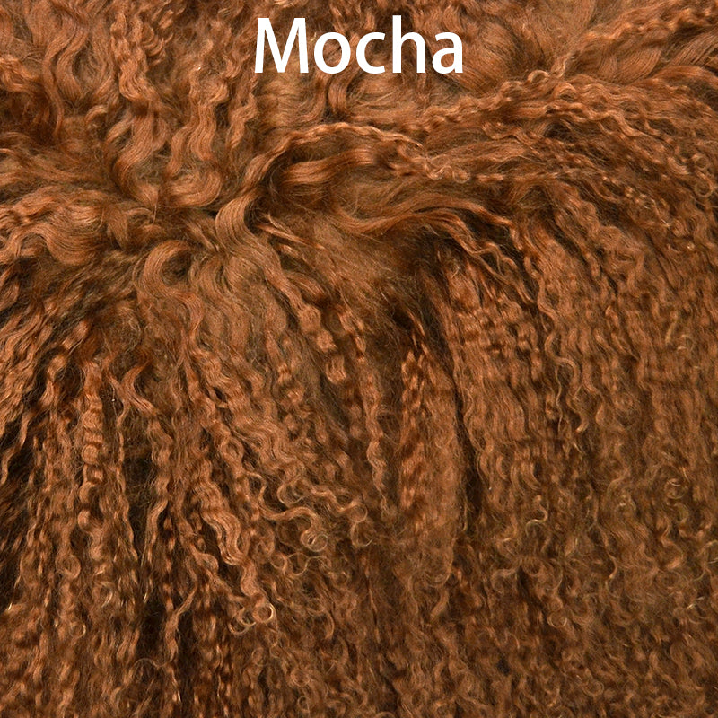 Tibetan/ Mongolian Lamb Fur Hide Rug - Many Colors