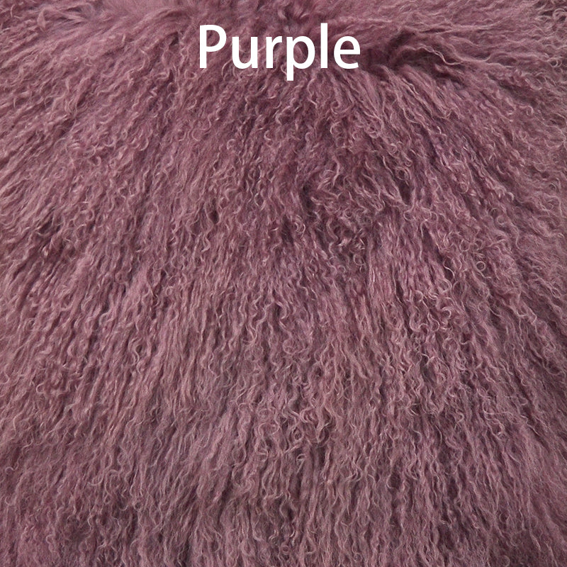 Tibetan/ Mongolian Lamb Fur Hide Rug - Many Colors