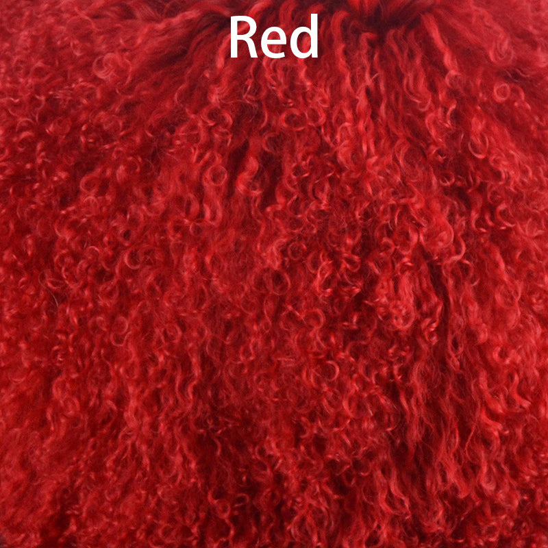 Tibetan/ Mongolian Lamb Fur Hide Rug - Many Colors