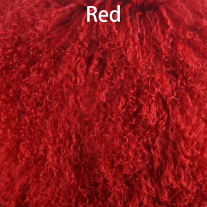 Tibetan/ Mongolian Lamb Fur Hide Rug - Many Colors