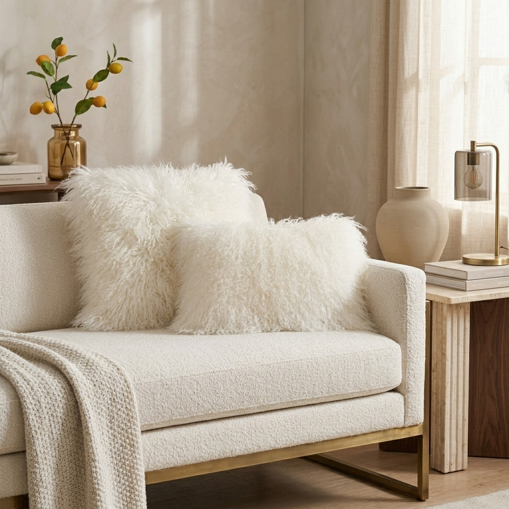 ivory-lamb-fur-pillow-organic-modern-living-room